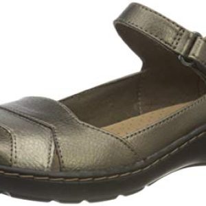 Clarks Cora Abby, Mocasn Plano Mujer, Sintético metálico, 37.5 EU