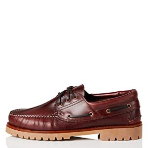 find. AMZ142 – Leather Náuticos, Zapatos para Hombre,Marron, 44 EU