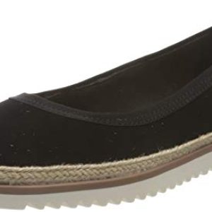 Clarks Serena Kellyn, Zapatos Tipo Ballet Mujer, Piel Negra, 41.5 EU