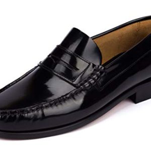 Mocasines Hombre de Piel Negro Zapatos Vestir Hecho en España Tallas 46 EU