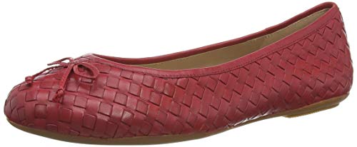 Geox D Palmaria A, Ballet, Plano Mujer, Rojo, 38 EU