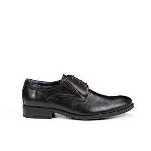 Fluchos | Zapato de Hombre | HERACLES 8410 Memory Negro Zapato de Vestir | Zapato de Piel de Vacuno de Primera Calidad | Cierre con Cordones | Piso de Goma Personalizado