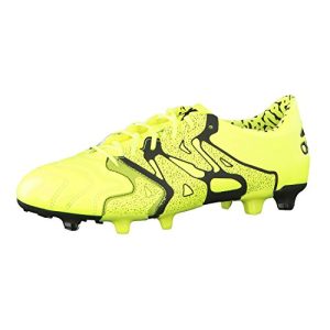 adidas X 15.1 FG/AG Leather – Botas para Hombre, Color Lima/Negro, Talla 42