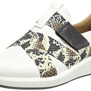 Clarks Un Rio Strap, Zapatillas Mujer, Off White Snake Combi-Reloj de Pulsera, 36 EU