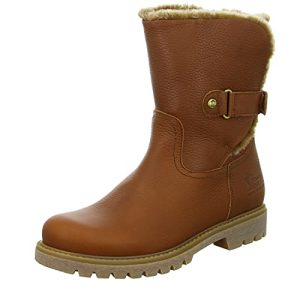 Panama Jack Felia B8 – Botas Antideslizantes de cuero mujer, color marrón(Cuero / Bark), talla 37