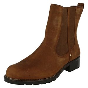 Clarks Orinoco Club, Botas Botines Chelsea, Marrón (Brown Snuff), 36 EU
