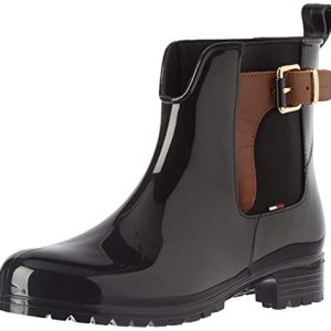 Tommy Hilfiger O1285XLEY 2Z2, Botines Mujer, Negro (Black-Winter Cognac), 40 EU