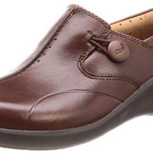 Clarks Un.loop2 Walk, Mocasines Mujer, Marrón (Dark Tan Lea Dark Tan Lea), 39.5 EU