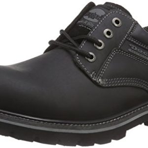 Dockers 23DA005 – Zapatos de cordones de cuero para hombre, color negro, talla 41