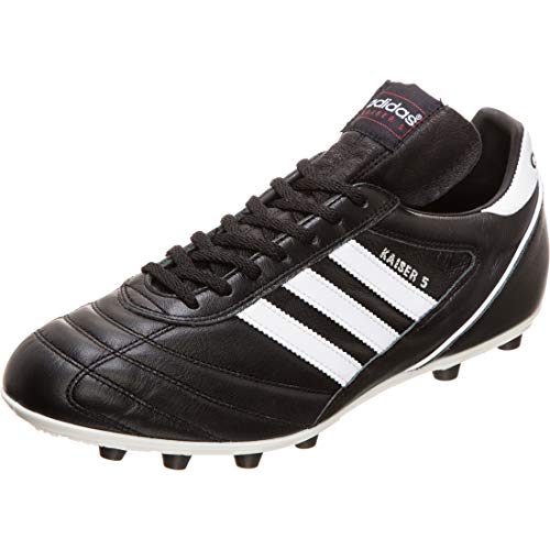 adidas Kaiser 5 Liga, Zapatillas de Fútbol Hombre, Negro Blackrunning White Footwear Red, 40 2/3 EU