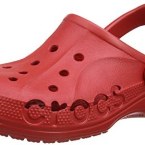 Crocs Baya Clog Unisex Adulta Zuecos, Rojo (Pepper), 37/38 EU