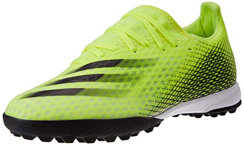 adidas X GHOSTED.3 TF, Zapatillas de fútbol Hombre, Amasol/NEGBÁS/AZUREA, 44 EU