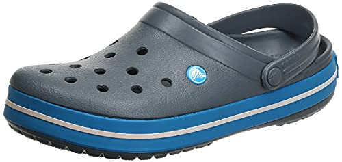Crocs Crocband Unisex Adulta Zuecos, Gris (Charcoal/Ocean), 37/38 EU