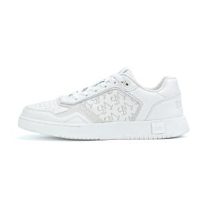 SAMOTUS Zapatillas de Moda Diseño Estampado, Blanco y Gris Casual para El Día a Día, Deporte Ligero (Blanco, Adulto, Hombre, 43, Números, Sistema tallas calzado EU, mediano)