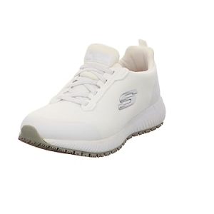 Skechers SQUAD SR, Zapatillas para Mujer, White Flat Knit, 38.5 EU