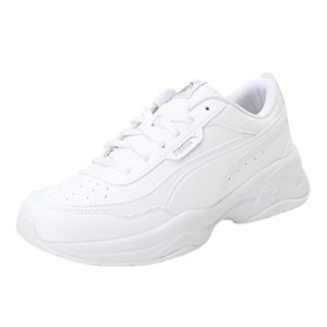 PUMA Cilia Mode, Zapatillas de Deporte Mujer, Puma White-Puma Silver, 42 EU
