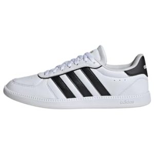 adidas Mujer BREAKNET Sleek Shoes, FTWR White/Core Black/Gold Met., 36 2/3 EU