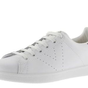 victoria Basket Tenis Piel & Trasera Glitter & Logotipo Troquelado 1125104 para Mujer Antracita 37