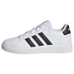 adidas Grand Court Lifestyle Tennis Lace-Up Shoes, Zapatillas de Tenis Unisex niños, Cloud White Core Black Core Black, 33 EU