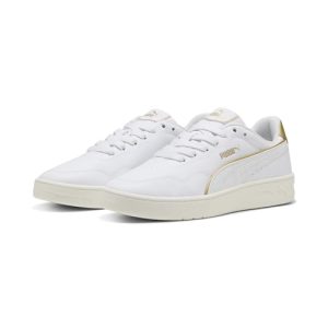 PUMA Court Lally DAYINIGHT – Tenis para Mujer, Color Blanco y Dorado, Talla 6.5 de Reino Unido, Puma Blanco Puma White Puma Gold, 40 EU