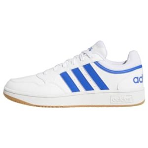 adidas Hombre Hoops 3.0 Low Classic Vintage Shoes, Cloud White / Royal Blue / Gum, 46 2/3 EU