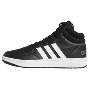adidas Hoops 3.0 Mid Lifestyle Basketball Classic Vintage Shoes, Zapatillas Hombre, Core Black Cloud White Grey Six, 40 EU