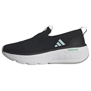 adidas Cloudfoam GO Lounger Shoes, Zapatos Mujer, Core Black/Semi Flash Aqua/Cloud White, 38 2/3 EU