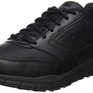 Skechers NAMPA, Sneakers para Hombre, Black Synthetic/Pu, 45 EU