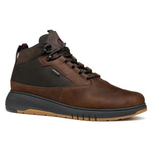 Geox Bota para Hombre U Aerantis 4×4 B AbxAnkle, marrón Oscuro, 41 EU