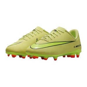 NIKE Jr Vapor 16 Club FG/MG, Zapatillas de fútbol, Limelight Volt Hyper Crimson, 37.5 EU