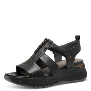 Tamaris Comfort Damen Sandale, Sandalia Mujer, Black Uni, 39 EU
