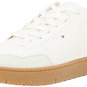Tommy Hilfiger Zapatillas Sneaker para Hombre, Blanco (Calico), 42