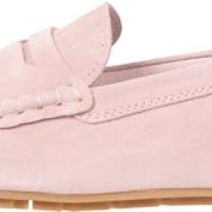 Tommy Hilfiger Mocasines Mujer Flag Soft Suede Loafer Elegante, Rosa (Foggy Pink), 36