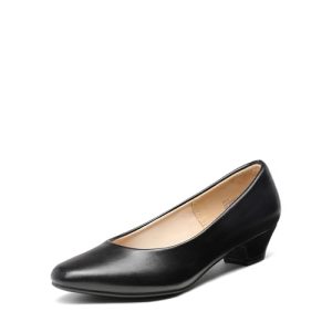 Zapatos de Tacón Vestir para Mujer Punta Cerrada Mujer,Size 38,Negro/PU,Mila
