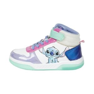 Disney Stitch Zapatos Niñas, Calzado Stitch Deportivas Altas Luces, Regalo Niñas y Adolescentes, Talla EU 30