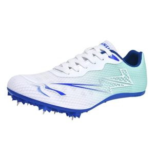 ZHENSI Zapatillas De Atletismo para Hombre Mujer Y Niño con Clavos para Correr Carreras Profesionales para Saltar Y Sprint,Azul,39 EU
