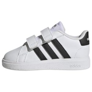adidas Unisex bebé Grand Court Lifestyle Hook and Loop Shoes, Cloud White / Core Black / Core Black, 27 EU