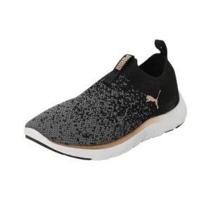 PUMA Women Softride Remi Slip-on Knit Wn’s Zapatillas para correr en carretera, Black Gold Cool Dark Gray, 42 EU