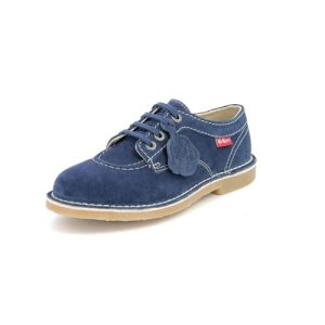 Kickers Karma – Plano Oxford para Mujer, Azul, 37 EU, Azul, 37 EU