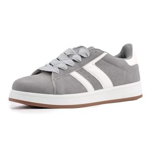 JOMIX Zapatillas para Hombre Cómodas Zapatos Deportivas Ligeras Suela Antideslizante de Goma Sneakers Transpirables Estilo Casual para Diario Oficina MCC255002 Gris 42