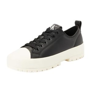 Calvin Klein Hybrid Sneaker Mujer Sneaker Nappa Low Top, Negro (Black), 39