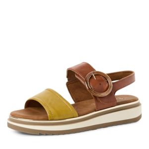 MARCO TOZZI Sandale 2-28501-44, Sandalia Mujer, Verde, 39 EU