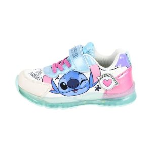 Disney Stitch Zapatos Niñas, Calzado Infantil, Deportivas Bajas, Incluye Caja de Regalo, Talla EU 30