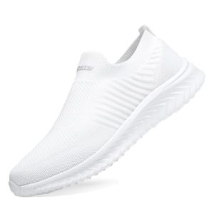 Zapatillas Deportivas Mujer Hombre Zapatillas de Running Ligero Calzado Transpirables Gimnasio Casual Sneakers Zapatos para Correr Cómodo Atlético Blanco 39EU