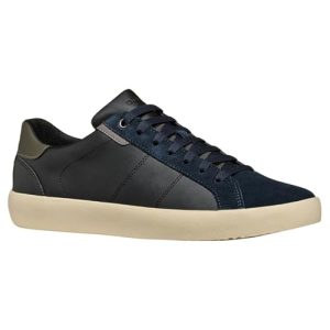 Geox Zapatillas para Hombre U Affile A, Navy Negro, 40 EU