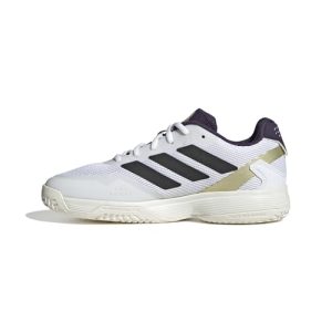adidas Ubersonic Tennis Shoes Kids, Zapatillas de Tenis Unisex niños, FTWR White Core Black Aurora Plum, 36 EU