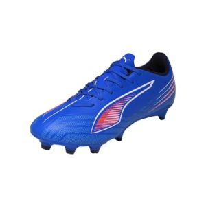 PUMA 6 Play FG/AG Wn’s, Zapatillas de fútbol Mujer, Ultra Blue White Glowing Red, 37.5 EU