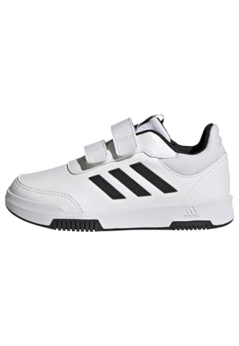 adidas Tensaur Hook And Loop Shoes, Zapatillas Unisex niños, Ftwr White Core Black Core Black, 35 EU