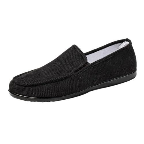 LIGIGWASH Zapatos De Ocio Masculinos Transpirables Suela De Poliuretano Ligera, Slip-on, Color Negro, Talla 41, Calzado Casual para Uso Diario En Todas Las Estaciones