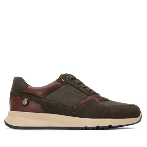 REFRESH - Zapatilla Hombre Kaki - Calzado Cómodo y Versátil - Moda Casual - Modelo 17304902 (Talla 40)